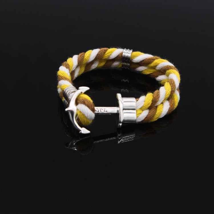 Braided hook anchor bracelet