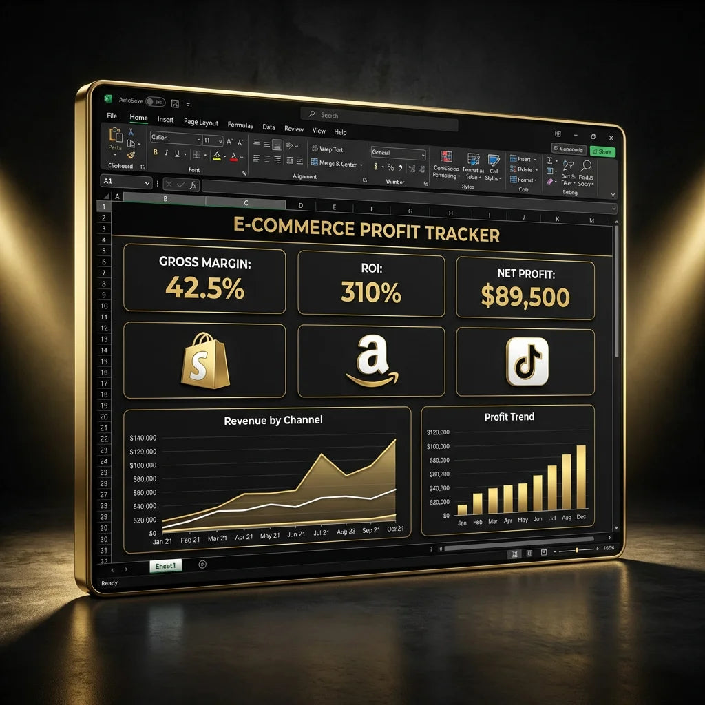 E-commerce Multi-channel Profit Tracker (Excel MVP)