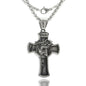 Titanium Steel Cross Necklace Retro Men's Cross Stainless Steel Pendant