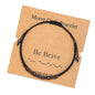 Morse Code Alphanumeric Couple Braided Bracelet