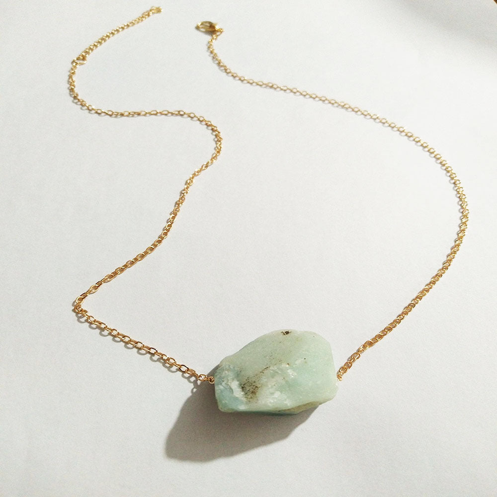 European And American Jewelry Original Crystal Necklace Rough Stone Necklace