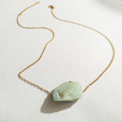 European And American Jewelry Original Crystal Necklace Rough Stone Necklace