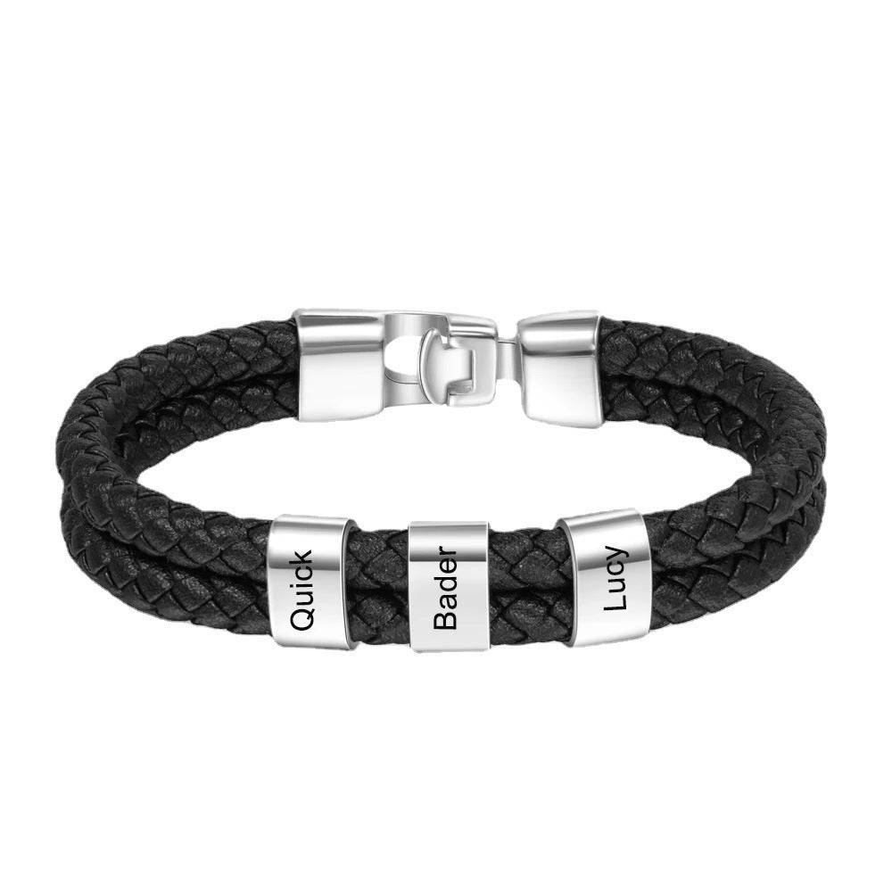 Leather Braided Men's Personality Couple Bracelet