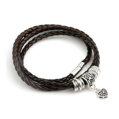 Vintage Leather Braided Bracelet