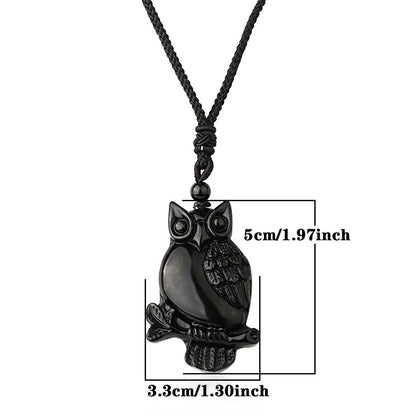 Natural Semi Precious Stone Animal Pendant Necklace