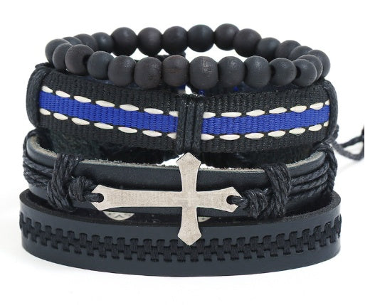 Vintage Braided Suit Leather Bracelet