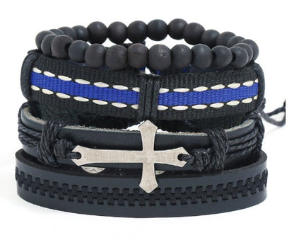 Vintage Braided Suit Leather Bracelet