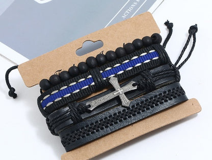 Vintage Braided Suit Leather Bracelet