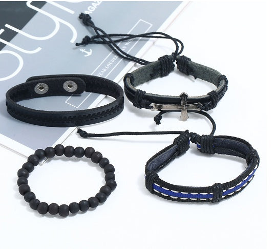 Vintage Braided Suit Leather Bracelet