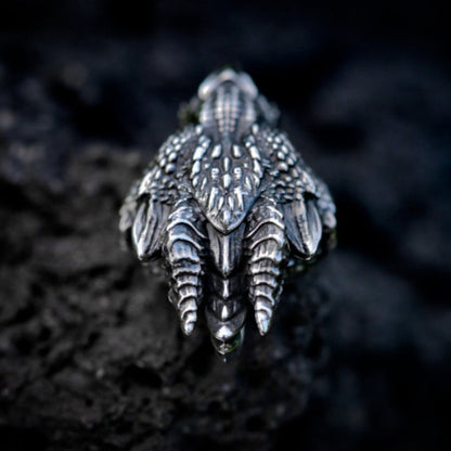 Custom Pure Tin Silver Dragon Retro Style Hip Hop Men''S Necklace Pendant