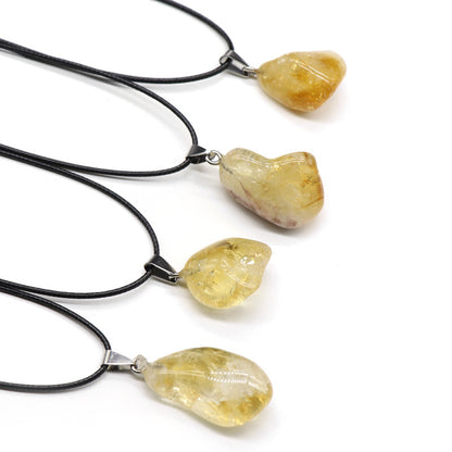 Polished Rough Stone, Irregular Pendant, Conformal Necklace