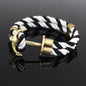 Braided hook anchor bracelet