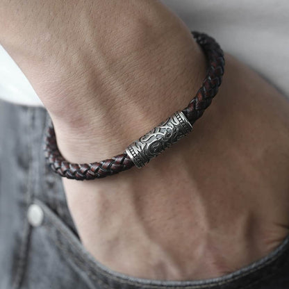 Alloy braided bracelet