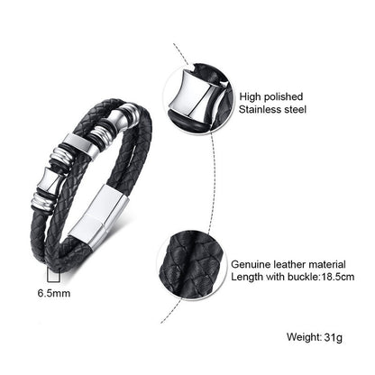 Stainless steel braided bracelet