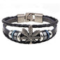 Leather braided bracelet