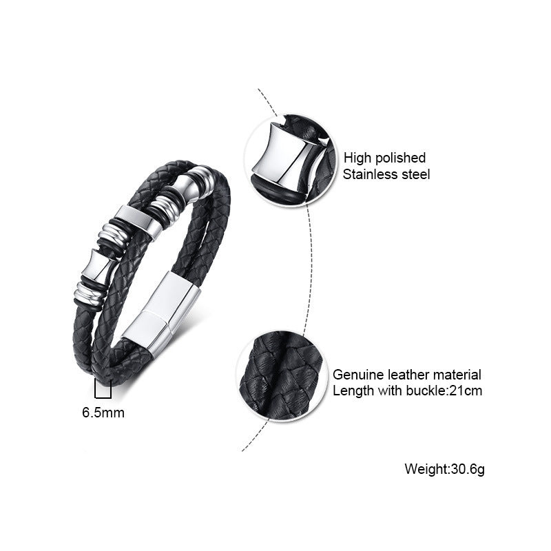 Stainless steel braided bracelet