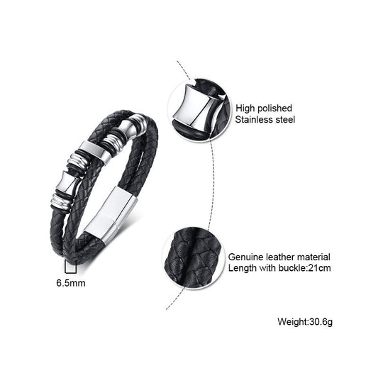 Stainless steel braided bracelet