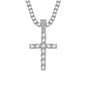 Boutique cross pendant Zircon 4mm Necklace