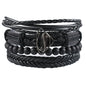 Cowhide braided bracelet