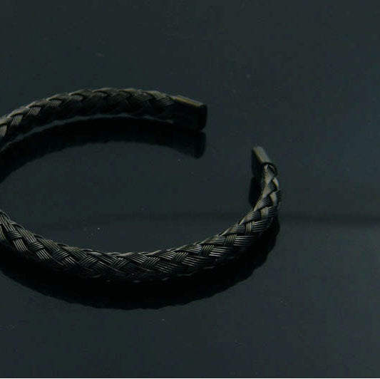 Twisted braided wire bracelet