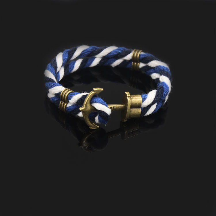 Braided hook anchor bracelet