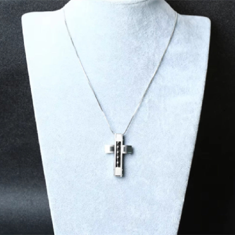Cross Rivet Men's Titanium Steel Necklace