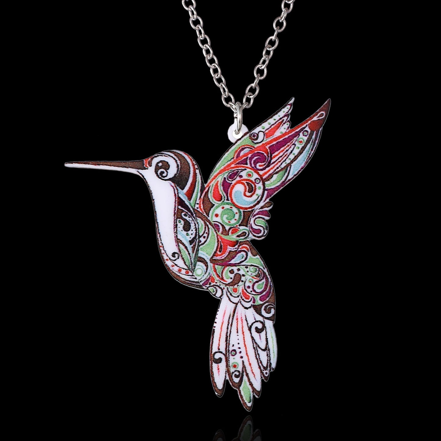 Animal Acrylic Thermal Transfer Necklace Fashion Wild Bird Necklace