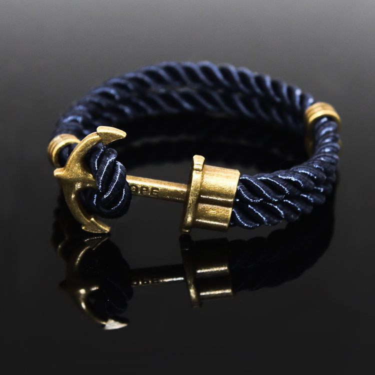 Braided hook anchor bracelet