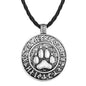 Animal Cat Footprint Dog Footprint Pendant Necklace