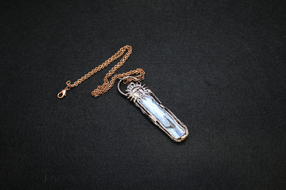 Personality Rough Pendant Aquamarine Sun God Long Necklace