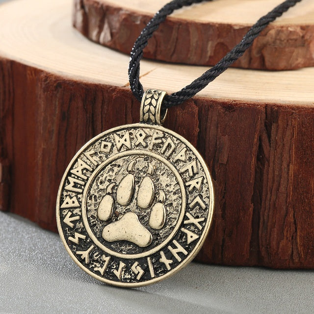 Animal Cat Footprint Dog Footprint Pendant Necklace
