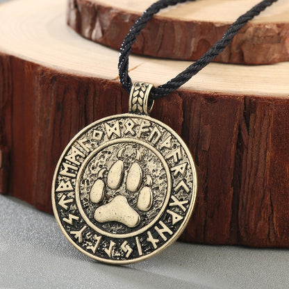 Animal Cat Footprint Dog Footprint Pendant Necklace