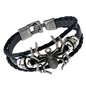 Leather braided bracelet