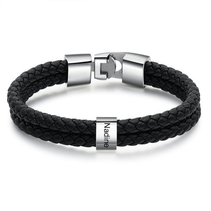 Leather Braided Men's Personality Couple Bracelet