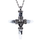 Vintage Fashion Men's Skull Cross Necklace