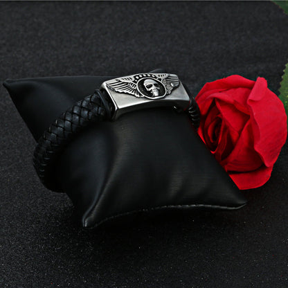 Titanium steel braided bracelet