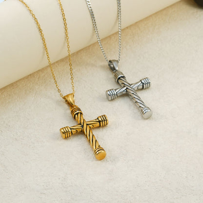 European And American Vintage Cross Necklace
