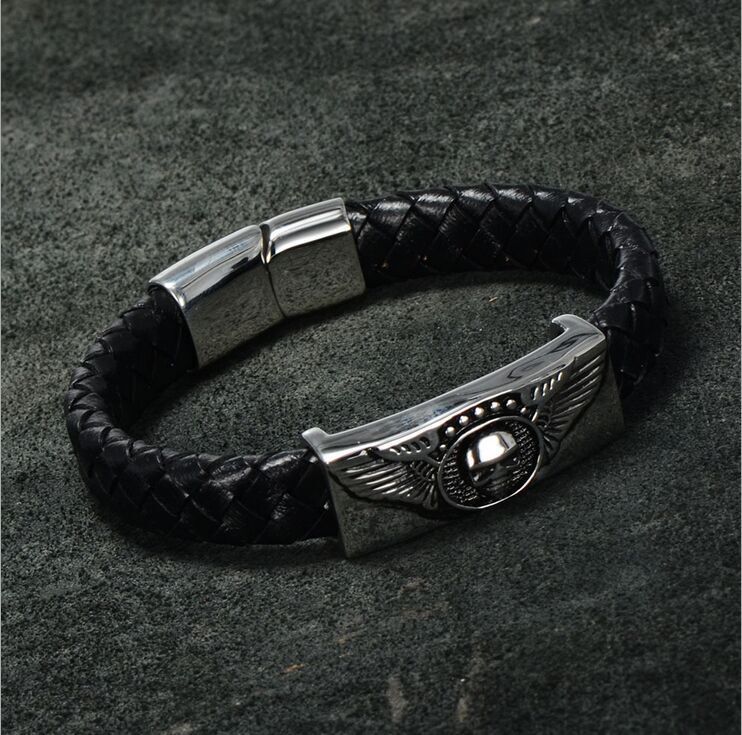 Titanium steel braided bracelet