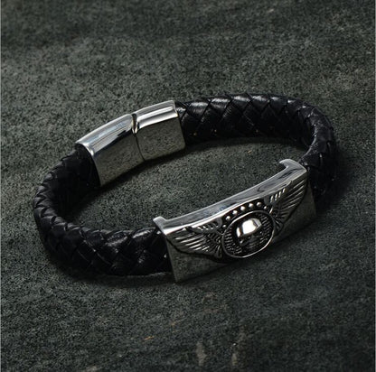 Titanium steel braided bracelet