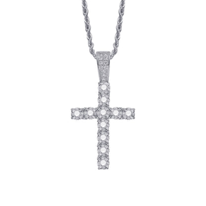 Boutique cross pendant Zircon 4mm Necklace