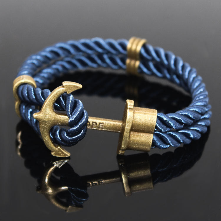 Braided hook anchor bracelet