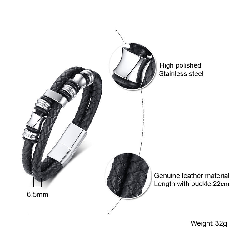 Stainless steel braided bracelet