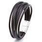 Men's Alloy Braided PU Leather Bracelet