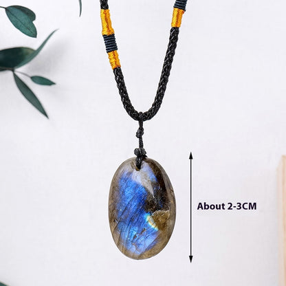 Labradorite Rough Stone Pendant Necklace Pendant