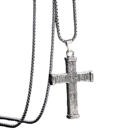 Personality Cold Wind Cross Pendant Necklace