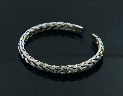 Twisted braided wire bracelet