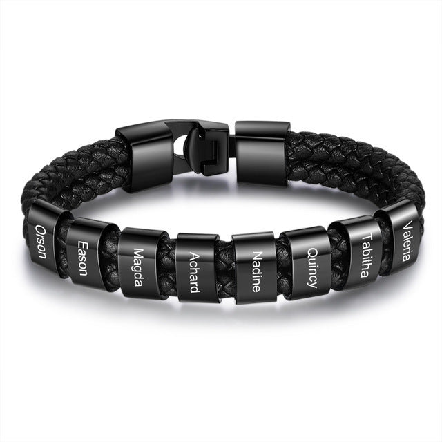 Leather Braided Men's Personality Couple Bracelet