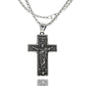 Titanium Steel Cross Necklace Retro Men's Cross Stainless Steel Pendant