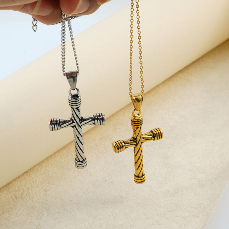 European And American Vintage Cross Necklace