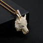 European And American Punk Hip Hop Wolf Head Necklace Pendant Men's Fashion Brand Accessories
